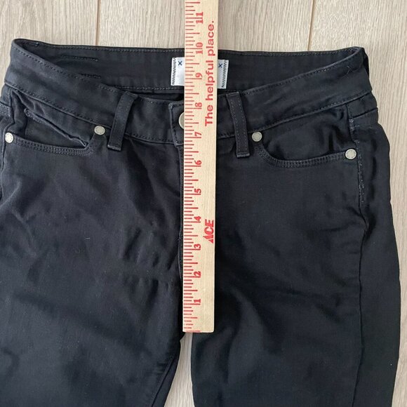 Paige Denim Verdugo Crop Jeans Womens Size 24 Black Stretch Classic Boho College - Picture 5 of 10